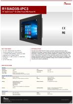 15" Intel® Core™ i5-1235U Front IP65 Panel PC R15IAD3S-IPC3