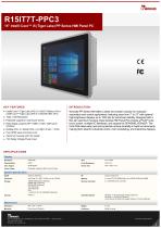15” Intel® Core™ i5 (Tiger Lake) PP Series HMI Panel PC R15IT7T-PPC3