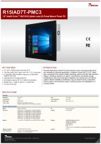 15" Intel® Core™ i9/i7/i5/i3 (Alder Lake S) Panel Mount Panel PC R15IAD7T-PMC3