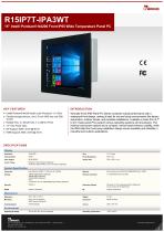 15” Intel® Pentium® N4200 Front IP65 Wide Temperature Panel PC R15IP7T-IPA3WT
