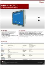 15" NXP i.MX6 Open Frame Panel PC R15FA3S-OFC3