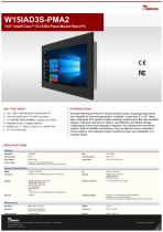 15.6" Intel® Core™ i5-1235U Panel Mount Panel PC W15IAD3S-PMA2