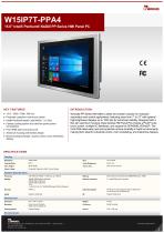 15.6" Intel® Pentium® N4200 PP Series HMI Panel PC W15IP7T-PPA4