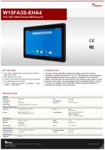 15.6" NXP i.MX6 E Series HMI Panel PC W15FA3S-EHA4