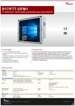 17" Intel® Core™ i3/i5/i7 (Coffee Lake Refresh) Open Frame Panel PC R17IF7T-OFM1