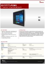 17” Intel® Core™ i5 (Tiger Lake) HMI Panel PC R17IT7T-POM1