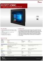 17" Intel® Pentium® N4200 Panel Mount Panel PC R17IP7T-PMM1