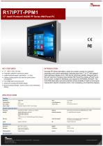 17" Intel® Pentium® N4200 PP Series HMI Panel PC R17IP7T-PPM1