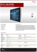 17" Multi-Touch Panel Mount Display R17L100-PPM1