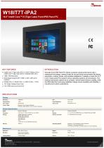 18.5" Intel® Core™ i5 (Tiger Lake) Front IP65 Panel PC W18IT7T-IPA2