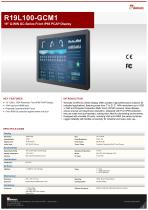 19" G-WIN GC-Series Front IP65 PCAP Display R19L100-GCM1
