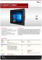 19" Intel® Core™ i9/i7/i5/i3 (Alder Lake S) Panel Mount Panel PC R19IAD7T-PMA1
