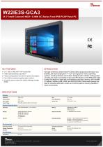 21.5" Intel® Celeron® N6211 G-WIN GC-Series Front IP65 PCAP Panel PC W22IE3S-GCA3