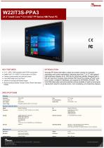 21.5" Intel® Core™ i5-1135G7 PP Series HMI Panel PC W22IT3S-PPA3