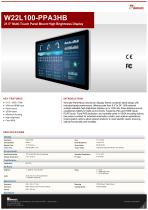 21.5" Multi-Touch Panel Mount High Brightness Display W22L100-PPA3HB