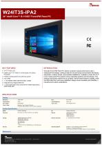 24" Intel® Core™ i5-1135G7 Front IP65 Panel PC W24IT3S-IPA2