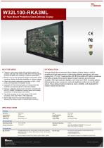 32" Rack Mount Protective Glass Defense Display W32L100-RKA3ML