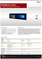 37" Intel® Celeron® N2930 Bar Type Panel PC W38IB3S-CHA1