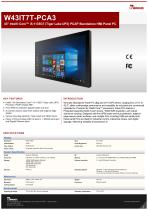 43" Intel® Core™ i5-1135G7 (Tiger Lake UP3) PCAP Standalone HMI Panel PC W43IT7T-PCA3