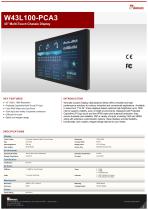 43" Multi-Touch Chassis Display W43L100-PCA3