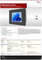 6.5” Intel® Twin Lake N150 Front IP65 Panel PC R06IAN3S-IPA1