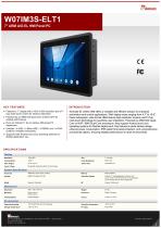 7" ARM A53 EL HMI Panel PC W07IM3S-ELT1