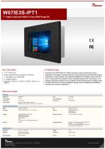 7" Intel® Celeron® N6211 Front IP65 Panel PC W07IE3S-IPT1