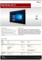 7" Intel® Celeron® N6211 G-WIN GC-Series Front IP65 PCAP Panel PC W07IE3S-GCT1