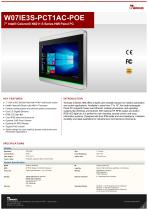 7" Intel® Celeron® N6211 S Series HMI Panel PC W07IE3S-PCT1AC-POE