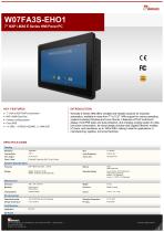 7" NXP i.MX6 E Series HMI Panel PC W07FA3S-EHO1