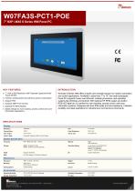 7" NXP i.MX6 S Series HMI Panel PC W07FA3S-PCT1-POE