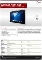7" Qualcomm Snapdragon™ 660 S Series HMI Panel PC W07IQ3S-PCT1-POE