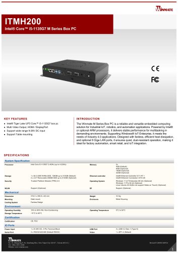 Intel&reg; Core&trade; i5-1135G7 M Series Box PC ITMH200