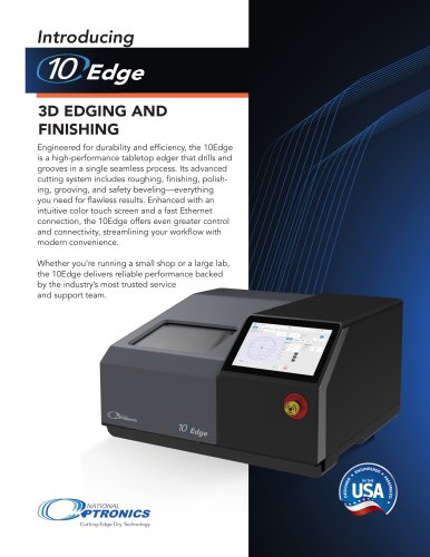 National Optronics 10Edge Tabletop lens edger