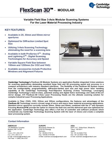 Lightning II Modular 3-Axis Systems