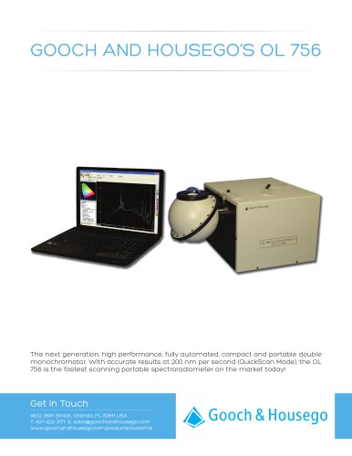 OL 756 Portable UV-VIS Spectroradiometer