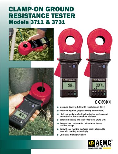 3731 Clamp-On Ground Resistance Testers 