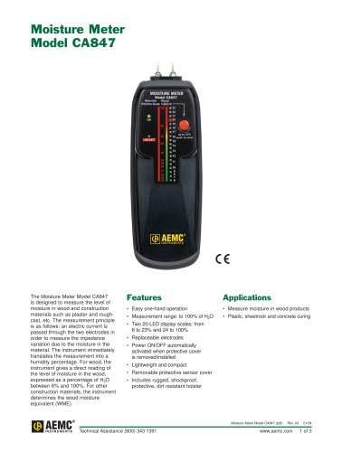 CA847 Moisture Meters