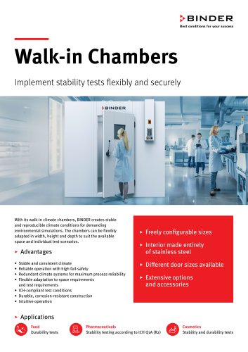 Flyer Walk in chamber
