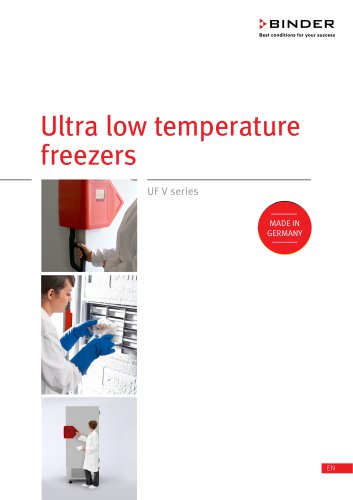 Ultralow temperature freezers  UF V series