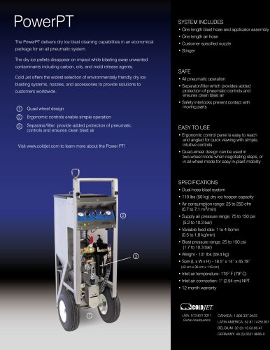 PowerPT Dry Ice Blasting Machine