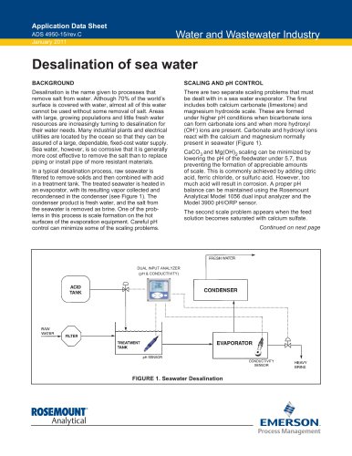 Desalination of Seawater