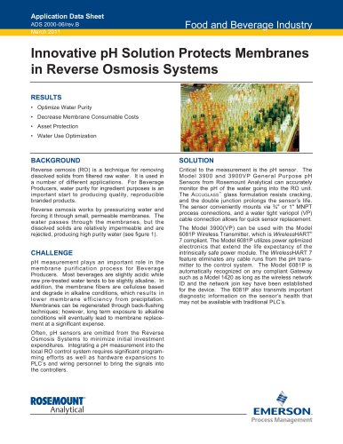 pH Solution Protects Membrane in Reverse Osmosis