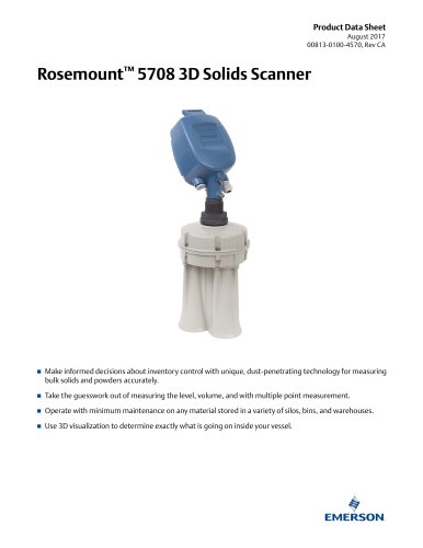 Rosemount 5708 Series 3D Solids Scanner