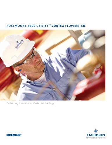 ROSEMOUNT 8600 UTILITY™ VORTEX FLOWMETER