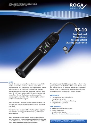 Directional microphone AS 10