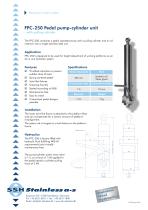 FPC-250 Pedal pump-cylinder unit