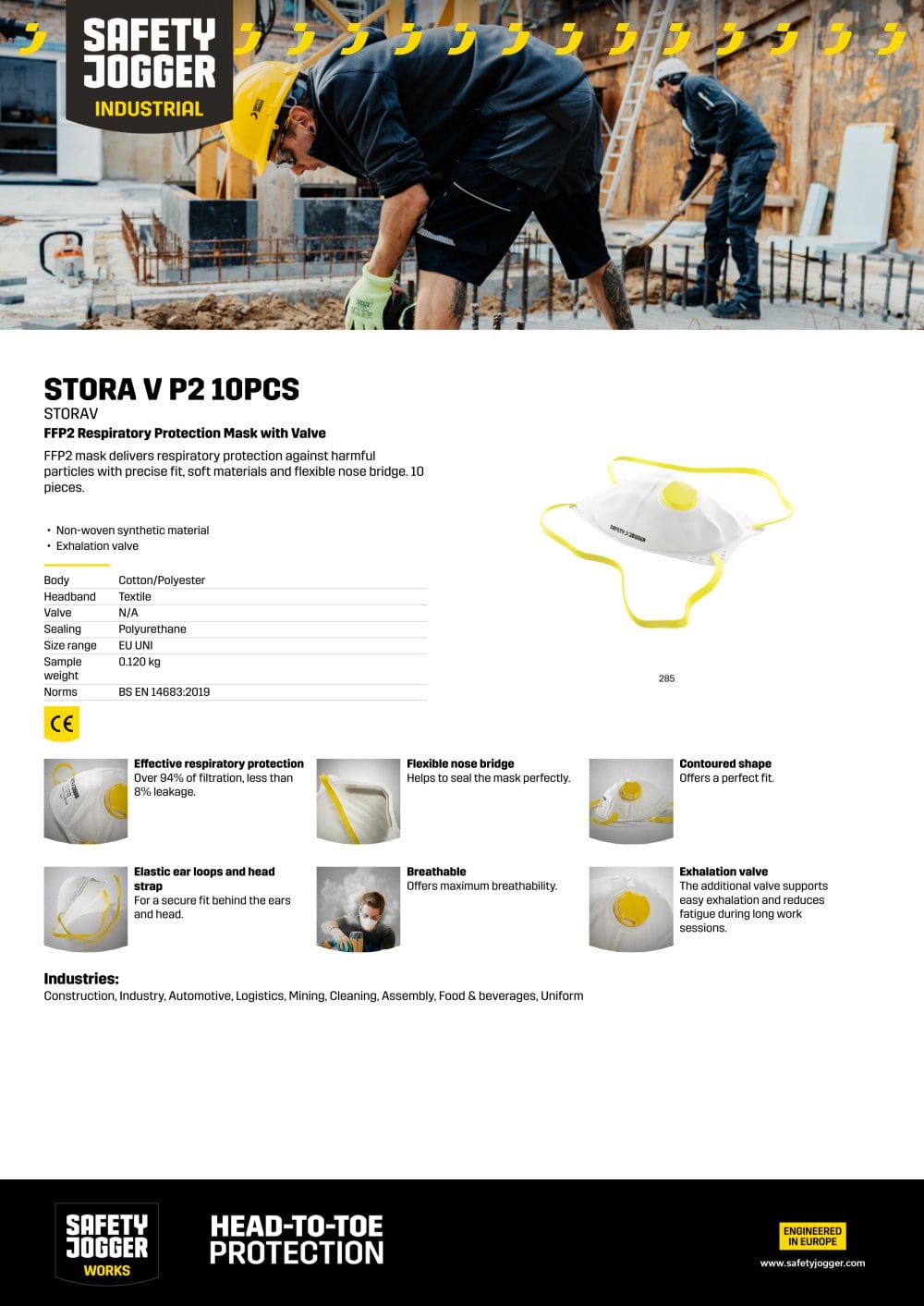STORA V P2 10PCS - Safety Jogger Works