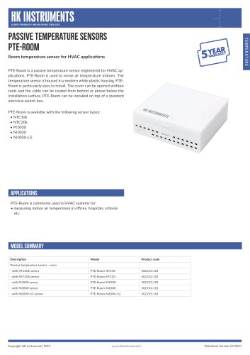 PTE-Room Room temperature sensor