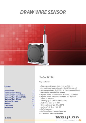 Draw Wire Sensor SX120